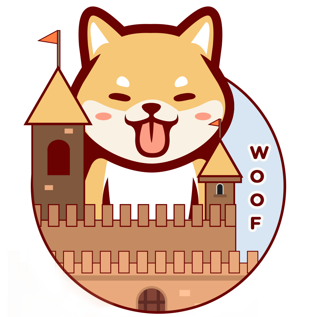 Woof Kingdom-(-WOOF-)-token-logo