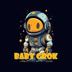Baby Grok-(-BABYGROK-)-token-logo