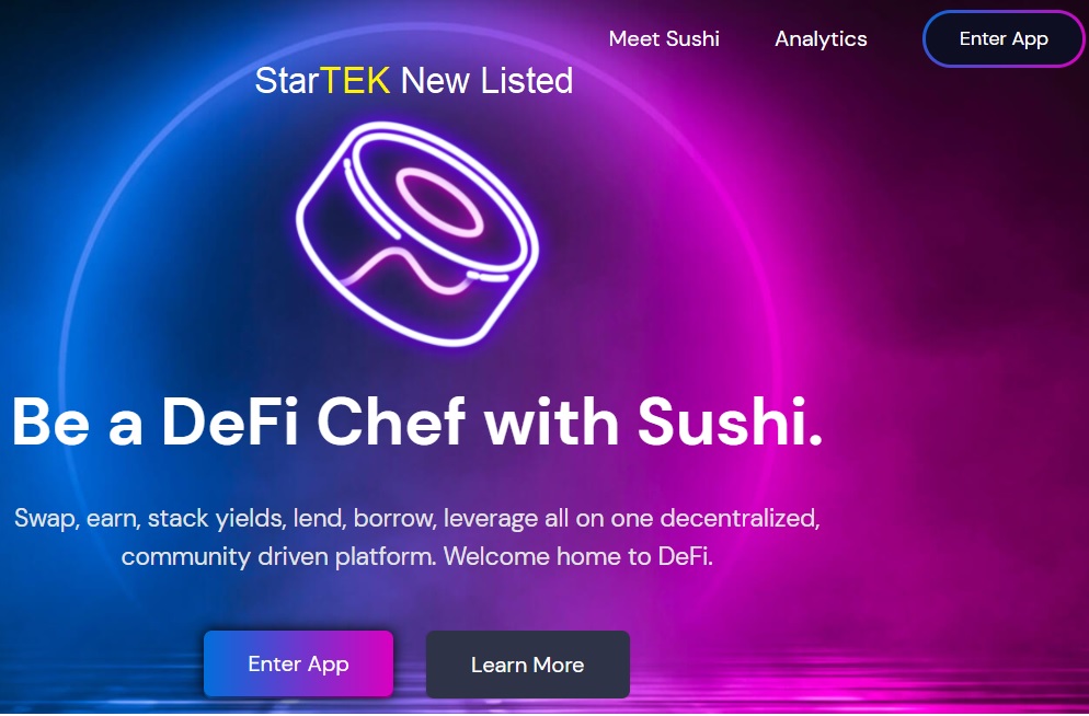 startek-protocol-was-listed-in-sushiswap-faster-better-and-cheaper